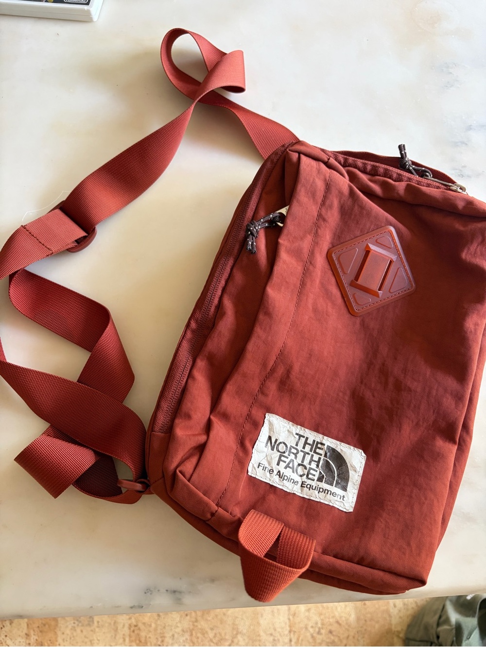 The North Face Men's Rust Red Sling Bag - Picture 2 of 6